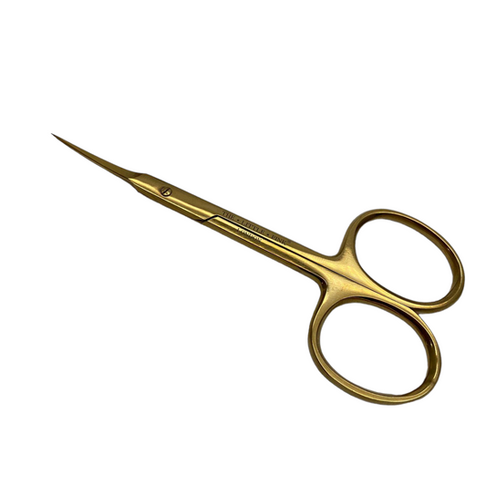 Titanium Gold Cuticle Scissor long blade